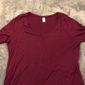Old Navy Luxe Maroon / Burgundy Top Large